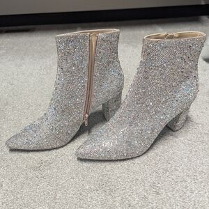 Betsey Johnson Cady Rhinestones Booties sz 10 NWB